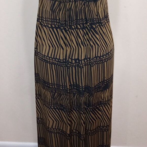 T-Bags Los Angeles Braided Halter Tiger Stripe Maxi Dress - Size S - Picture 4 of 12
